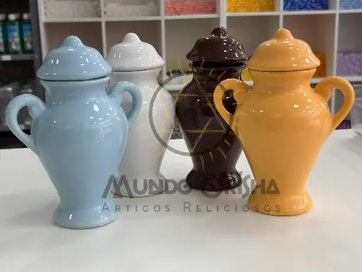 QUARTINHA PORC. 17 CM - AZUL CLARO C/A