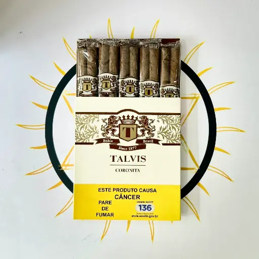 CIGARRILHA TALVIS CHOCOLATE - CX COM 10UN