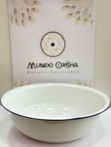 BACIA DE AGATA (CHINES) - BRANCO 36CM